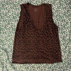 Cheetah Scoop Neck Tank Top